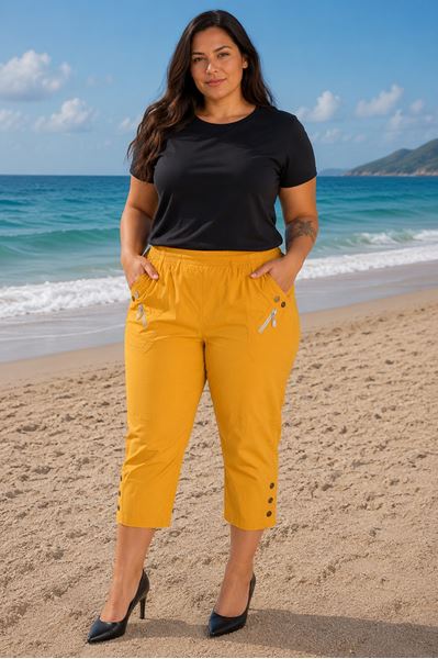Immagine di CURVY GIRL HIGHLY STRETCH ELASTICATED THREE QUARTER